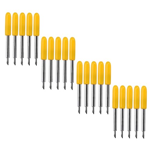 HAPINARY 50pcs Vinyl Plotter Replacement Cutting Blades for Precision Cutting Compatible Various Cutters Angle for Detailed Designs for Adhesive Foil and