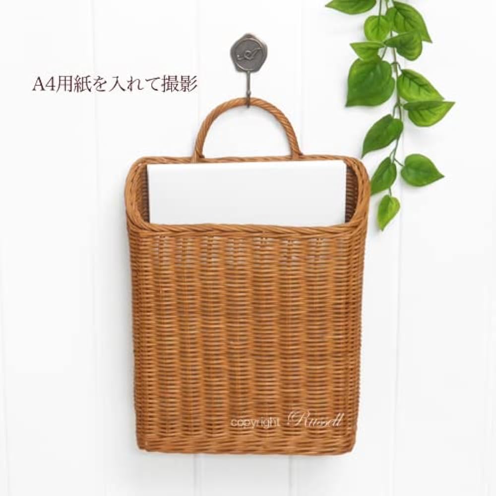 Amazon.co.jp: 型番503 壁掛けタイプ 籐かごバスケット A4サイズ収納 Amazon.co.jp: 型番503 壁掛けタイプ 籐かごバスケット A4サイズ収納