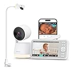 Dr.Care LumiView Cámara Vigilancia Bebé con Clip, WiFi Pantalla 5" 2K FHD, Control de App, Modo Privacidad, Batería 5000 mAh, Alertas Ruido/Movimiento, Visión Nocturna HD, Luz RGB