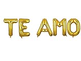 16inch Spanish'TE AMO' I Love You Balloon Letter Balloons Birthday Party Wedding Decoration Balloons...