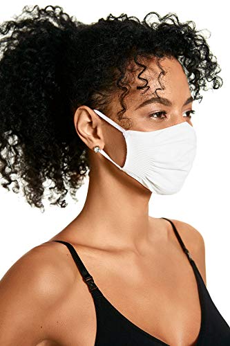 Máscara de Proteção Facial Lisa Plié, Adulto Unissex, Branco, Único