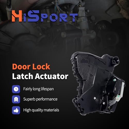 Image of HiSport Rear Right Passenger Side Door Lock Latch Actuator Motor 931-404 | Compatible with Toyota Lexus ES350 RX450h GX460 Camry 4Runner Rav4 2007-2017 Replacement for Scion xB Replaces 69050-06100