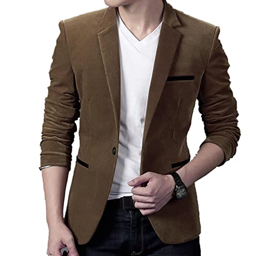 Mens blazers outono primavera macho magro casual terno jaqueta homens blazer apropriado para o event