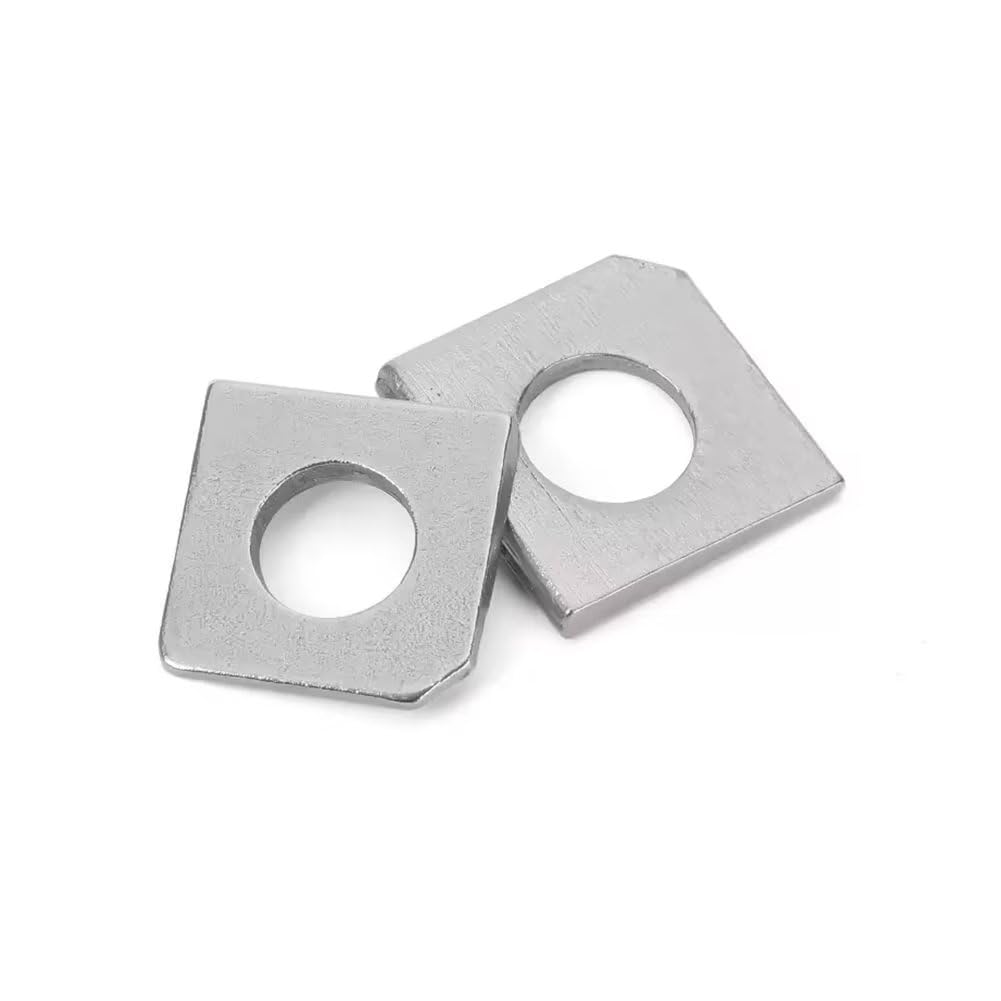 Square Washer 304 Stainless Steel Square Bevelled Washers M6 (5 pcs)