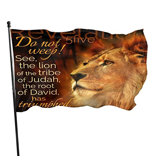 Ali Yee Tribe Of Judah Lion 3X5 Feet Flag -Uv Fade Resistant Flag For Outdoor House Porch Welcome Holiday Decoration, Garden Flag. #TOP10