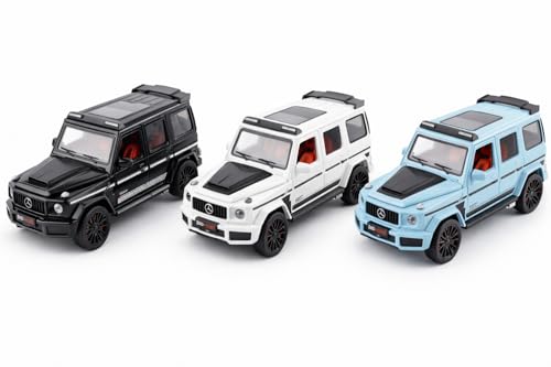 Image of WORSHIPER 1:24 Scale G800 Luxury SUV Diecast Model Car with Opening Doors, Light & Sound, Pull-Back Action | Metal Alloy Toy Car for Kids & Collectors(Multicolor)