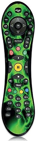Green Lightning Electric Virgin Media TiVo remote control sticker vinyl cover