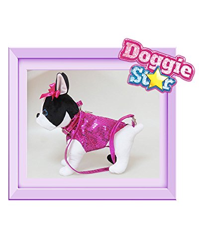 DOGGIE STAR® Borsa a forma di cane razza Bulldog francese porpora