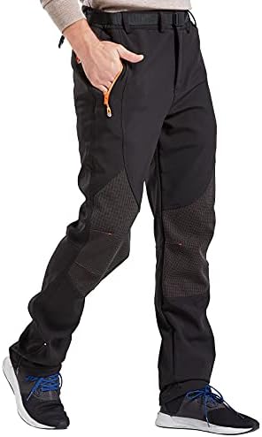 CAMOFOXIN Men's Fleece Ski Pants 