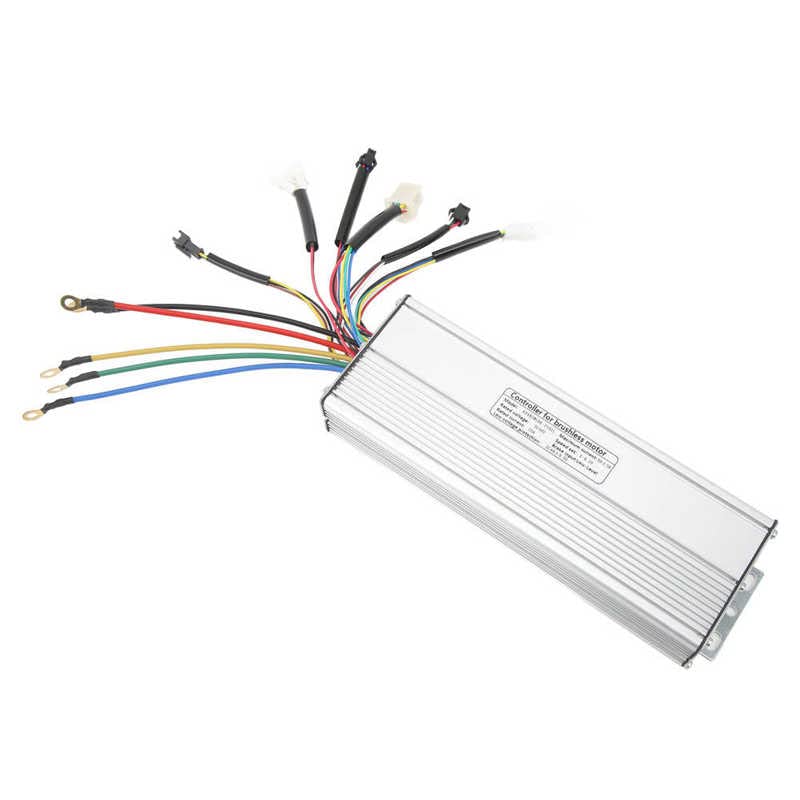 Regulador Patinete Electrico E Bike 48V 50A Controlador de motor sin escobillas Controlador de bicicleta eléctrica con conector Accesorios de scooter de bicicleta eléctrica Controlador Del Motor