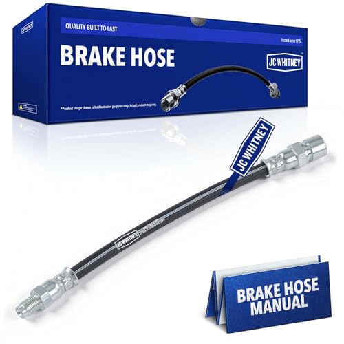 JC Whitney JFBAJCWBHH00395 Rear Left or Right Brake Hydraulic Hose - Compatible with Volkswagen Beetle 1968-1979, Sedan 1968-2004, Super Beetle 1971-1979