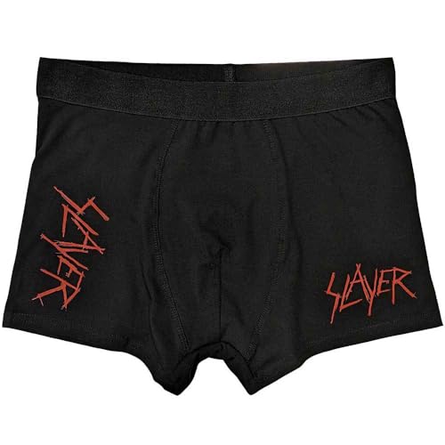 Slayer 'Scratchy Logo' (Black) Unisex Boxer Shorts