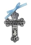 Cathedral Art CM6 Baby Boy Cross Crib Medal, 3-Inch High