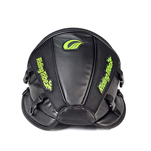 Surla Motorcycle Backrest Saddle Storage Bag Multifunctional Large Capacity Waterproof PU Leather Tank Bag Motorbike Rear Seat Light Tail Bag