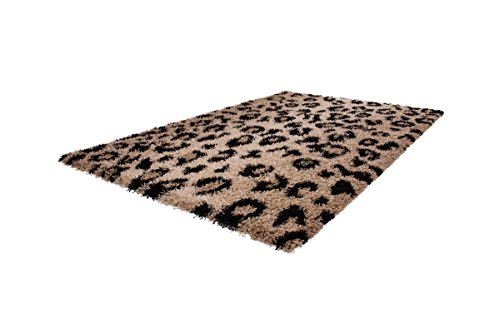 Lalee Joy 113 347145751 Shaggy Deep Pile Carpet Leopard Print 200 cm x 290 cm multicoloured