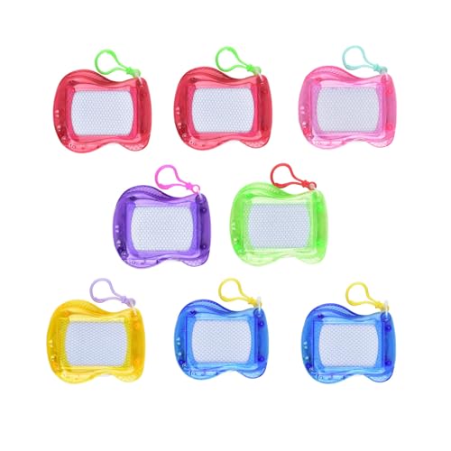 Veebmys 8 Piezas Mini Pizarra de Dibujo Magnética para Niños, Mini Pizarra Mágica con Llavero, Fiestas Infantiles, Regalos Cumpleaños, Bolsas de Sorpresa y Piñata (8) ⭐