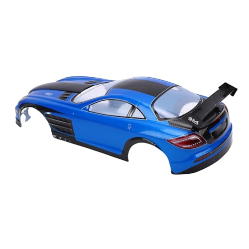 Coque RC pour HSP Exceed 1/10 avec aileron et autocollants bleu