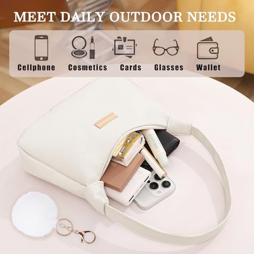 MLPKOI Umhängetasche Damen Handtaschen, Kleine Schultertasche Damen, Shopper Crossbody Bag, Y2k Handtasche, Achsel Tasche mit Schlüsselanhänger, Geschenk für Weihnachten und Geburtstag