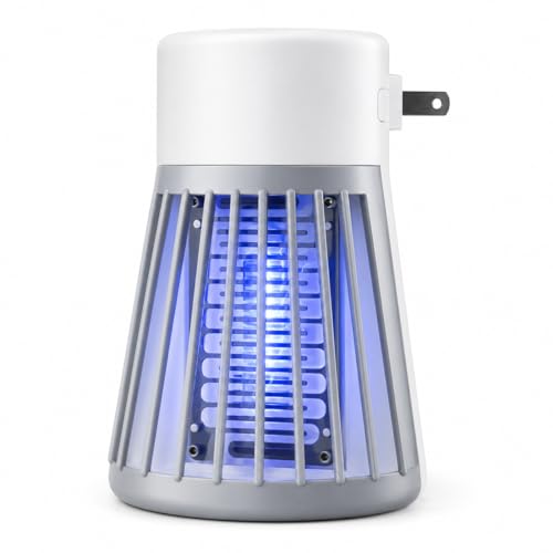 Image of DYROX Mosquito Insect Bug Zapper Trap Killer LED Lamp, Plug-in Electronic Mosquito Killer Machine with UV Light, Indoor Electric Machar Mosquito Killer Lamp for Home, Bedroom, Kitchen & Office
