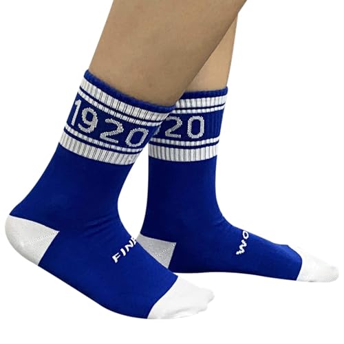 JXGZSO 2 Pairs Sorority Socks Blue Finer Women Socks Sorority Sister Gift4