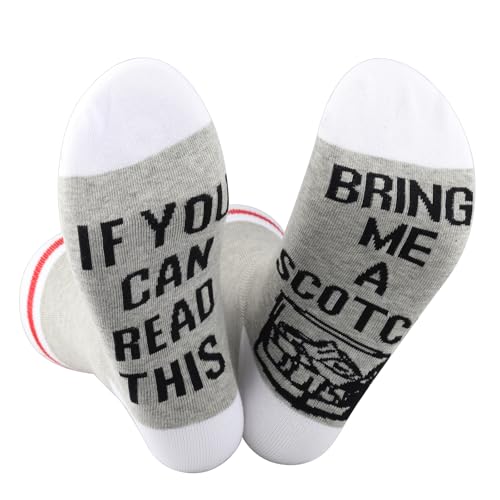 GJTIM Whiskey Gift Whiskey Lover Gift Drinker If You Can Read This Bring Me A Whiskey Lover Socks (S-cotch)