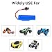 Cecicebb 2 Pack 3.7V 600mAh Li-ion Rechargeable Battery with USB Charger Cable for Double Sided Rotating Tumbling Amphibious Monster Truck E35 DE38 DE40 DE50 DE55 TB202 TM141 Toy Car C63 Battery