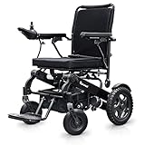 QUIRUMED Silla de ruedas eléctrica con plegado automático, Modelo ELITE ULTRAMATIC, Asiento 46 cm, 7 km/h, 2 motores de 180W, Para mayores, Para minusválidos, Hasta 120 kg