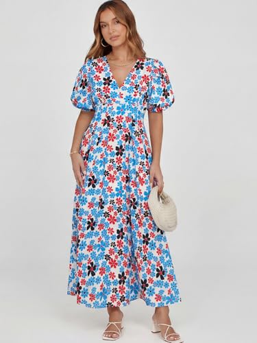 Image of Sissyaki Women's Floral Maxi Dress 2026 Summer Spring Wedding Guest Dress