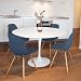 Langlebig Universal Stretch Stuhlhussen, 4er Set Elastische Moderne Stretch Stuhlbezug, Dining Chair Covers Samt Abnehmbare Waschbarer, für Esszimmer Hotel Bankett Hochzeit Partys Deko (4, Grau-blau)
