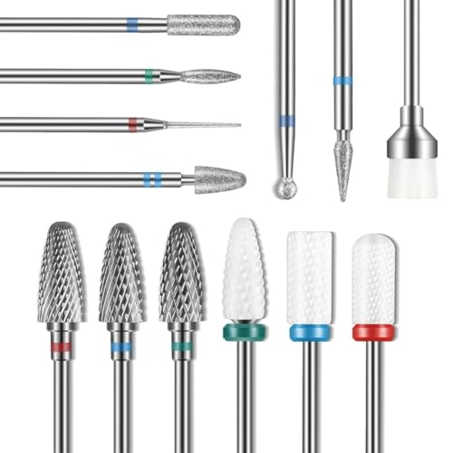 Depvko Lot de 13 forets à ongles, 3 pièces en