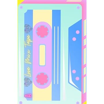 80s retro cassette tape, love mix notebook writing journal diary: Vintage boombox colourful, fun gift for women, men, girls, boys, children, teens