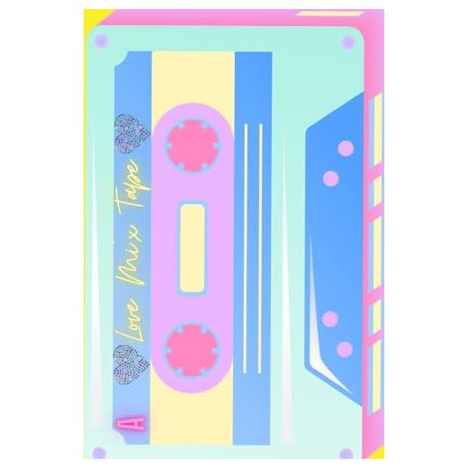 80s retro cassette tape, love mix notebook writing journal diary: Vintage boombox colourful, fun gift for women, men, girls, boys, children, teens