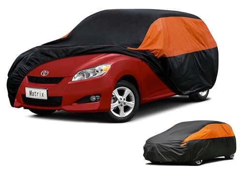 Image of GUNHYI Toyota Car Cover Custom Fit Toyota Matrix Waterproof All Weather for Automobiles, Lightweight Full Exterior Cover Outdoor Sun UV Rain Dust Snow Wind Protection.