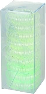 توك شعر بلاستيك ملفوفة للنساء - شفاف وأخضر