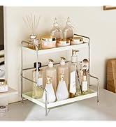 SanDream Foldable 2-Tier Bathroom Organizer Countertop & Vanity Shelf, Durable All-Iron Sink Orga...