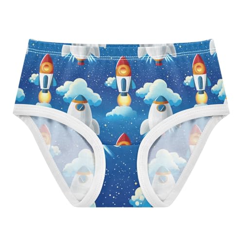 ZZKKO Pizza Slices Cheese Girls Underwear Toddler Panties for Girls Comfort Brief Size 2T-8Y