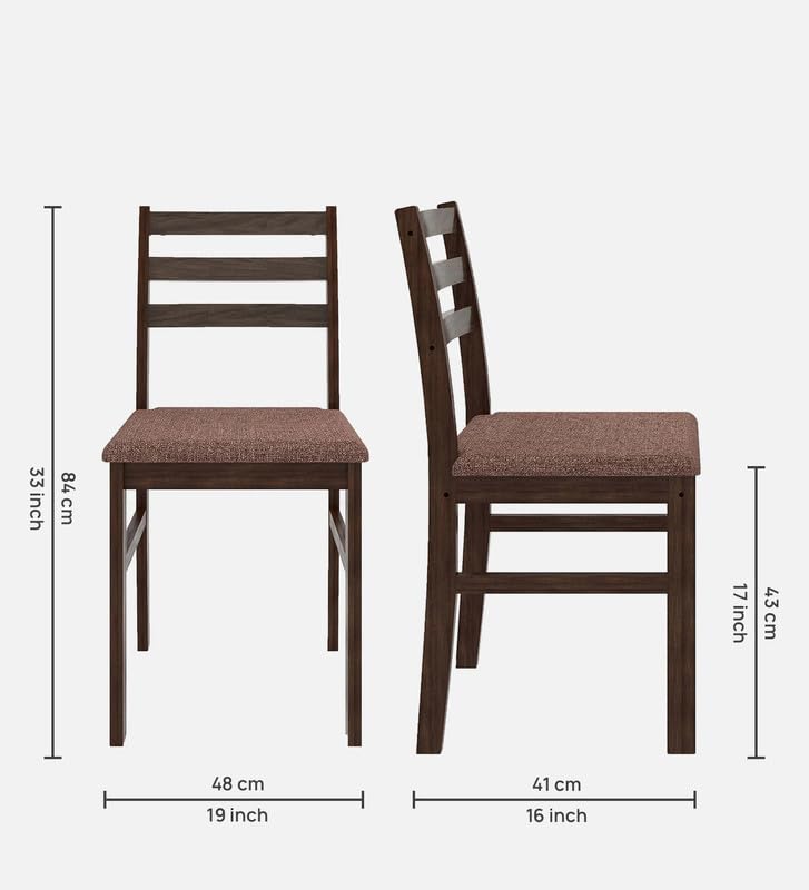 Image of Mintwud Pepperfry Sheesham Wood Dining Table with Cushion Chairs Wooden Dining Table Set for Living Room Home Dining Room Furniture Dinner Table Set (Dark Cappuccino-Finish, 6 Seater)