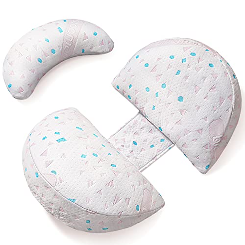Onewant Pregnancy Pillows For Sleeping, Adjustable Support Maternity Pillow For Pregnant Women- Wedge Pillows Side Sleeper Pregnancy Pillows For Body,Belly,Back,Legs,Hips- With Detachable Pillow Cover #TOP7