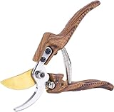 SVETTATO Bypass Pruning Shears for Gardening - Heavy Duty Carbon Alloy Steel Garden Snips with Aluminum Alloy Handle for Precise Trimming - Garden Sheers for Flowers - Flower Cutters for Stems