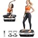 Vibrationsplatte Fitness für Zuhause, Rüttelplatte mit Massage & Bluetooth