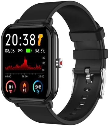 tugamobi Smart Band SB503-Blood Oxygen,Blood Pressure Monitor,Body Temperature Detection,Fitness Tracker with Heart Rate and Sleep Monitor,IP68 Water-Resistant,Calorie Counter,Multi Sport Modes(Black)