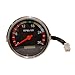 Universal Tractor Tachometer Gauge 0–3000 RPM (RPM x100) 12V–24V – Electrical Speedometer for Massey Ferguson, John Deere, Ford New Holland, Case IH, Mahindra – Black Dial Chrome Housing