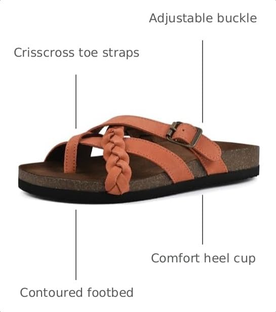 Image of White Mountain Women's Harrington Braided Footbed Sandal