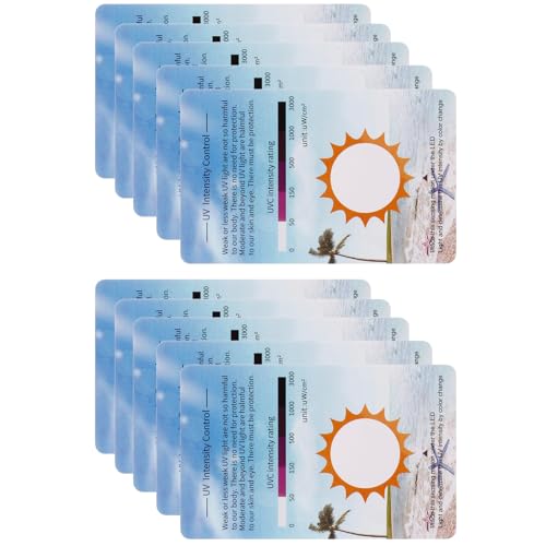 SOESFOUFU UV���ʃJ�[�h 10���Z�b�g ���O���O���e�X�g�p �e�����E���Ή�UVC�C���W�P�[�^�[�J�[�h ������p�|�[�^�u�����o�c�[�� �Z�� �I�t�B�X