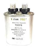 Motor Run Capacitor, 3 MFD, 2-3/4 In. H