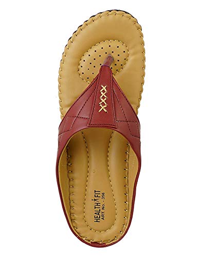 Image of HEALTH FIT Ortho Slippers-Dr Sandals for Women Suitable for Knee Pain, Diabetic & Orthopedic Footwear for Women HF356
