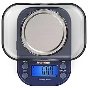 AccuWeight 255 Mini Digitale Gewichtschaal voor School reizen sieraden Pocket Gram Schaal 300g/0.01g met Tare en Calibratie Voedsel Keuken Schaal