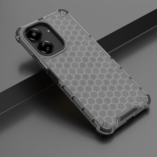Image of Glasgow Back Case Cover Compatible with [ Poco C65 / Mi Redmi 13C 4G ] (Stylish Design) - Black