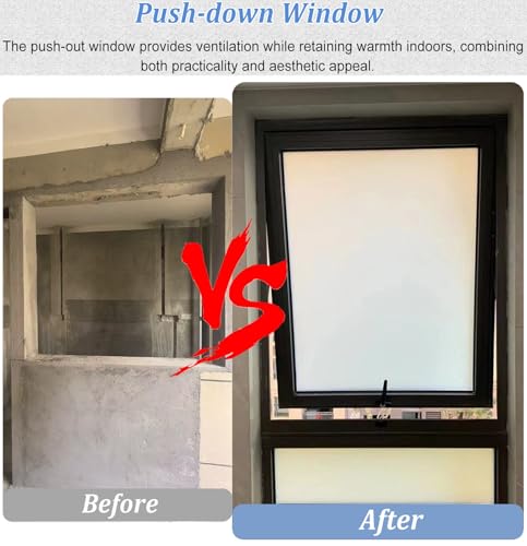 Ventana de ducha de repuesto con marco de aluminio resistente 4