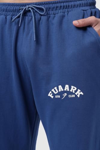 Image of FUAARK Men's Premium Polycotton Relaxed Loose Fit Sports Gym Stylish Track Pant Trouser for Men